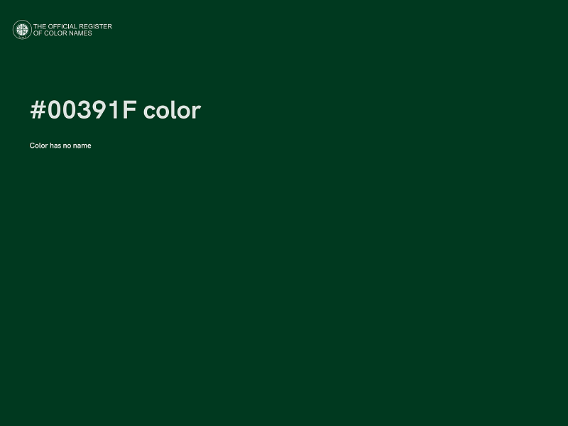 #00391F color image
