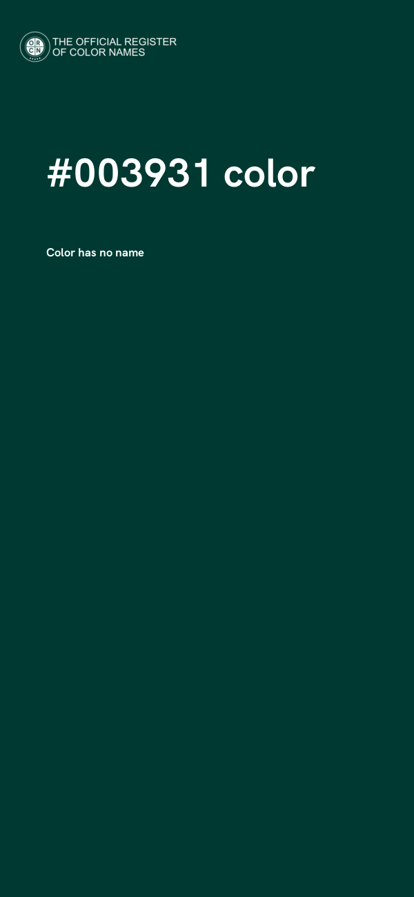 #003931 color image