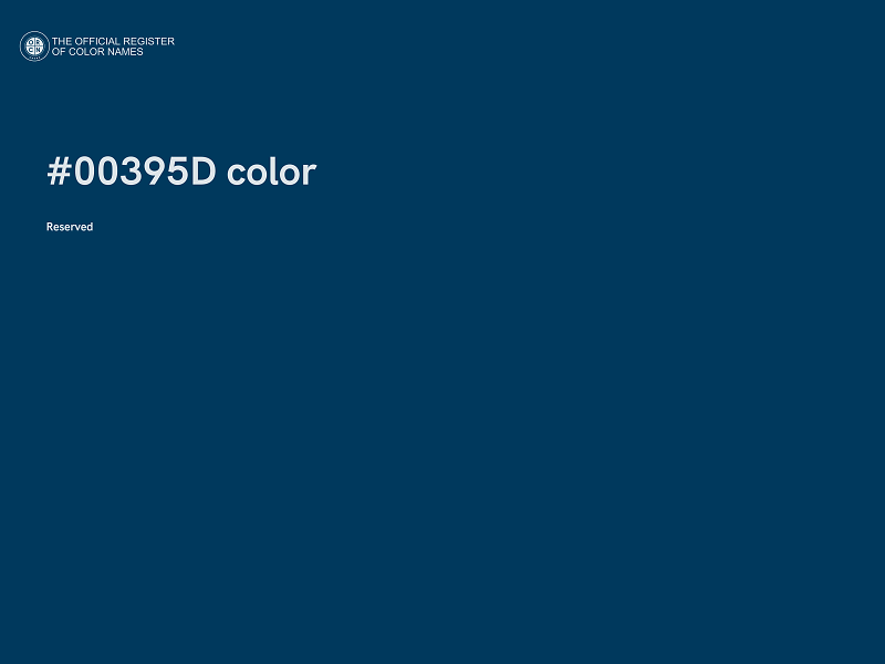 #00395D color image