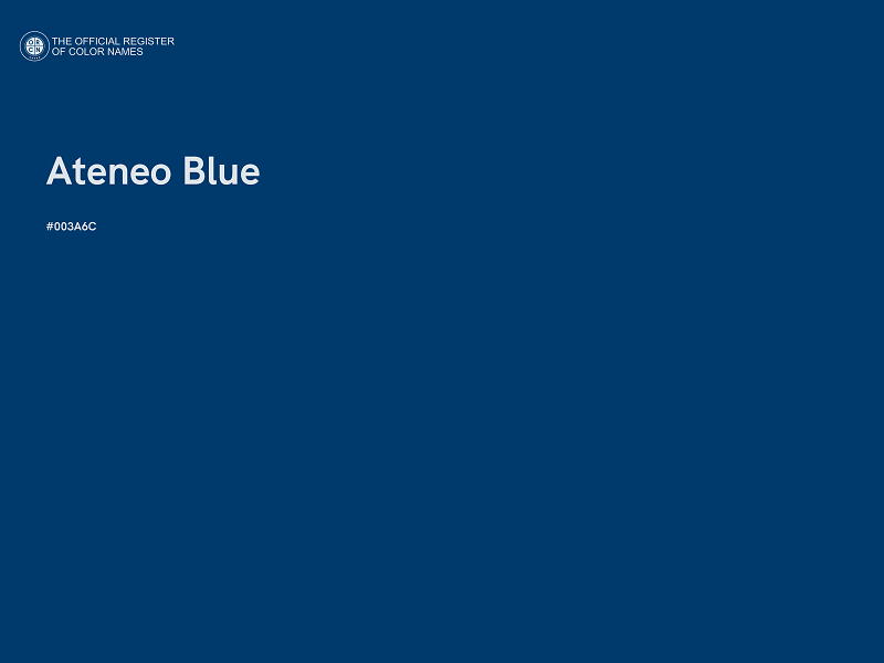 #003A6C - Ateneo Blue color image