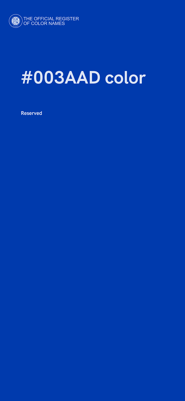 #003AAD color image