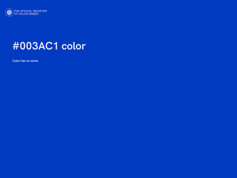#003AC1 color image