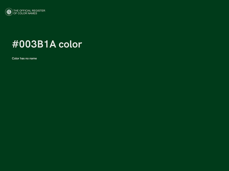 #003B1A color image