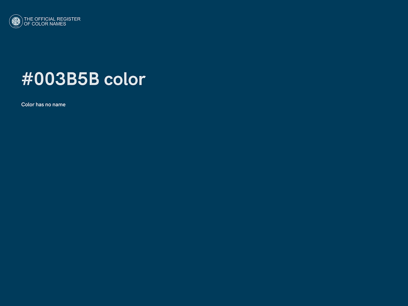 #003B5B color image