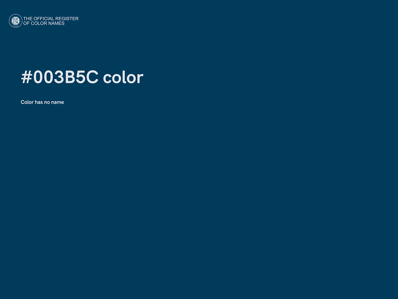 #003B5C color image