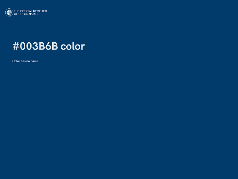 #003B6B color image
