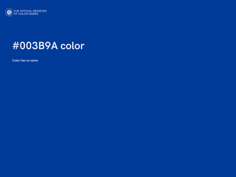 #003B9A color image