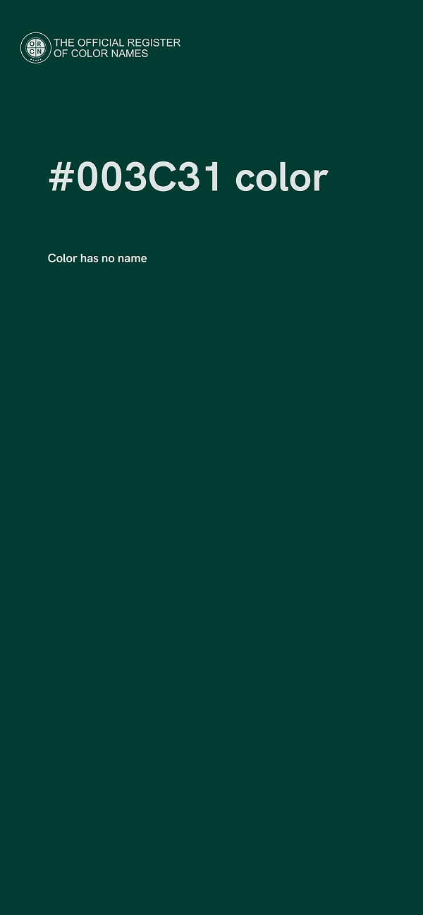 #003C31 color image