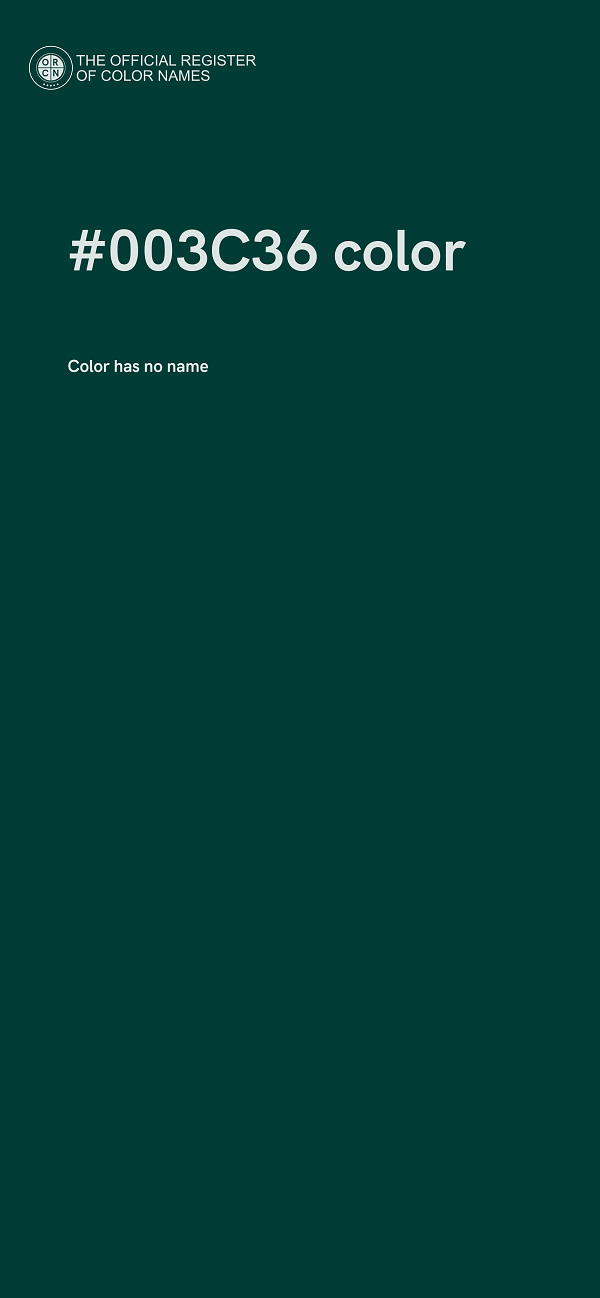 #003C36 color image