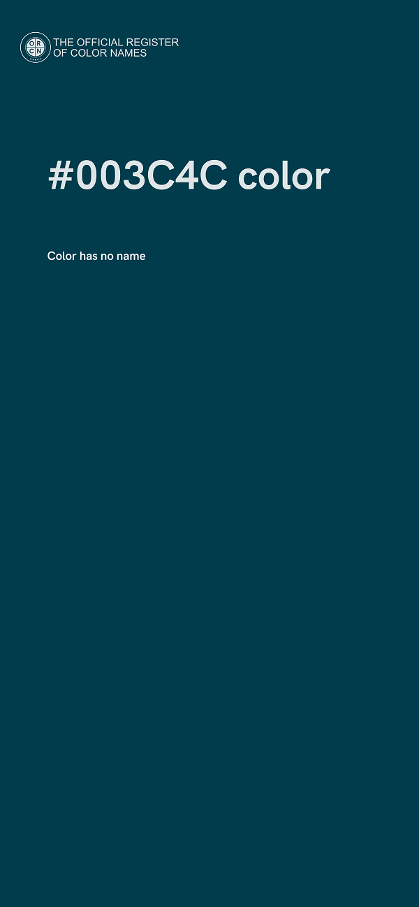 #003C4C color image