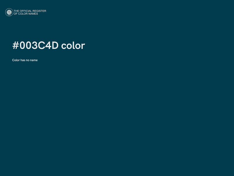 #003C4D color image