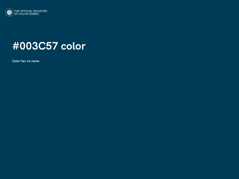 #003C57 color image