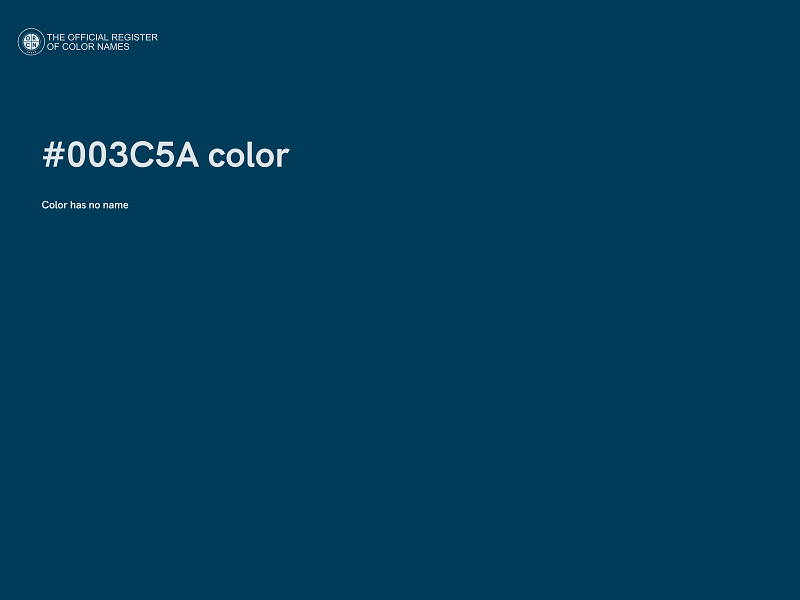 #003C5A color image