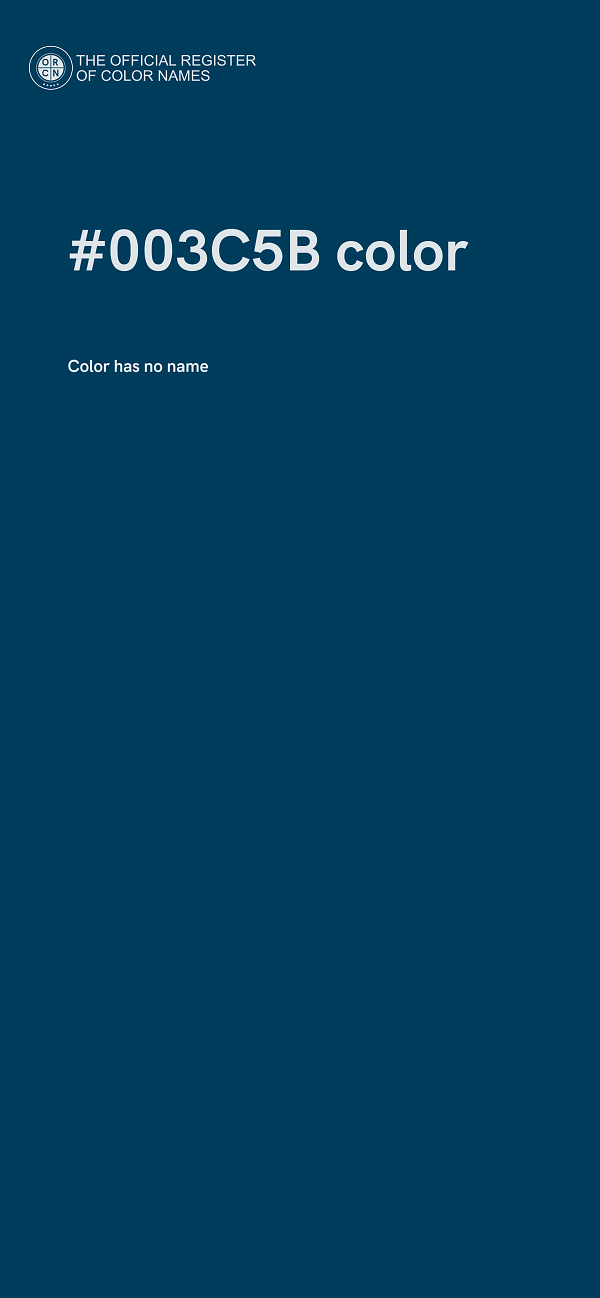 #003C5B color image
