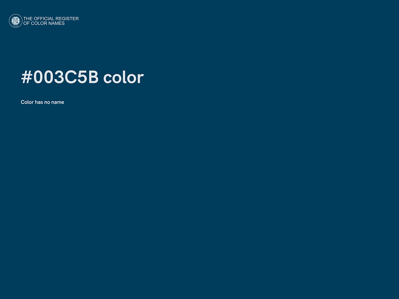 #003C5B color image