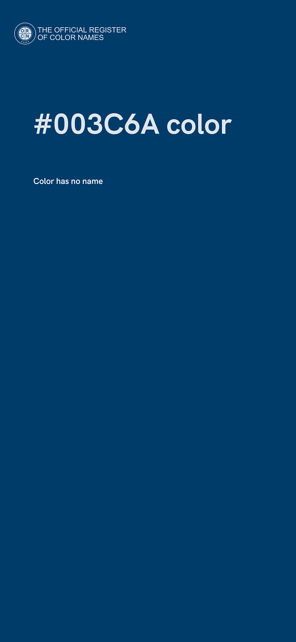 #003C6A color image