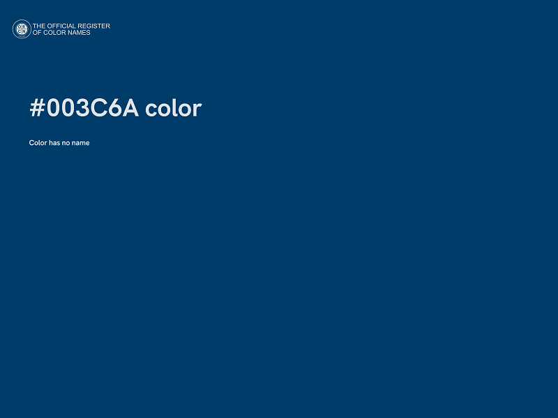 #003C6A color image