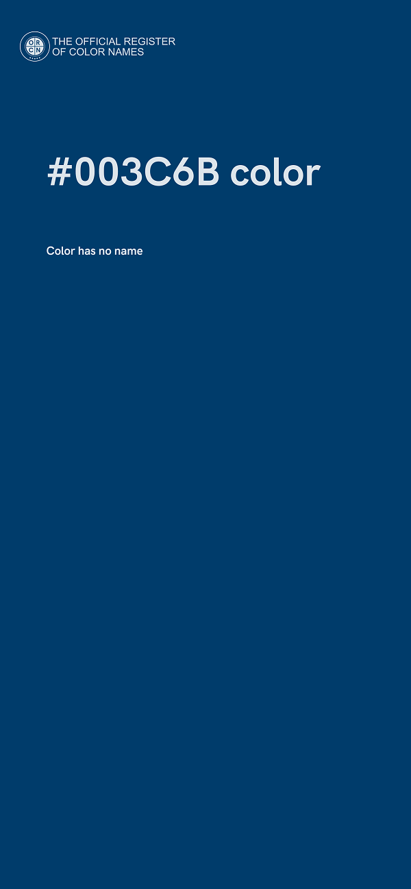 #003C6B color image