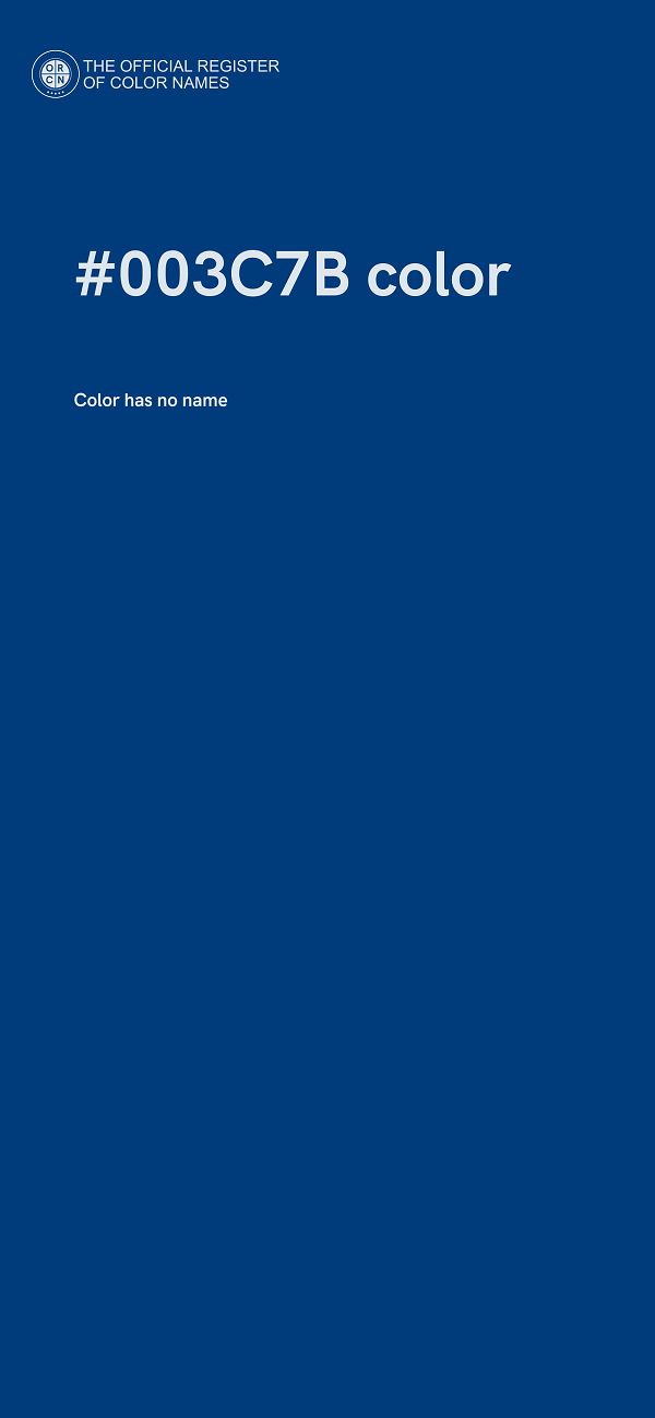 #003C7B color image