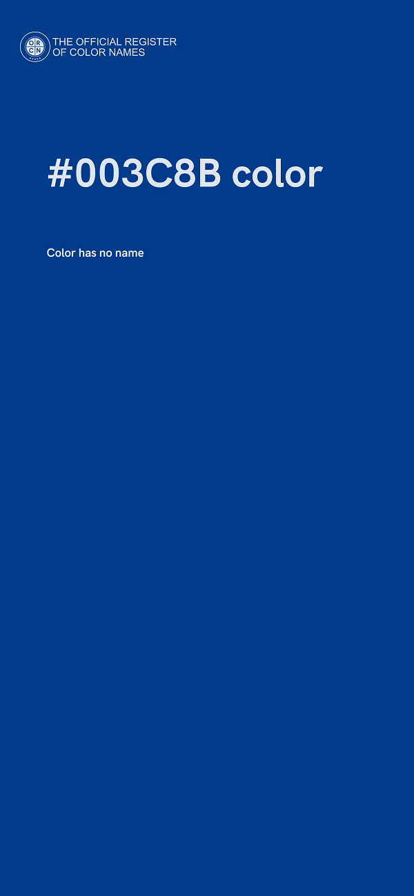 #003C8B color image