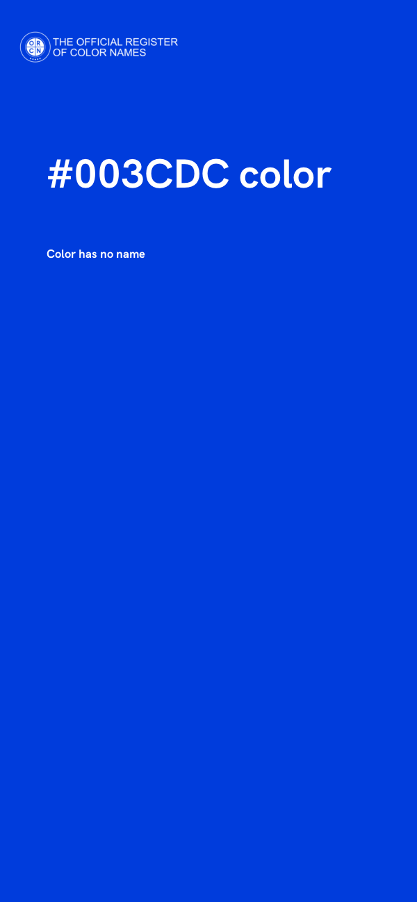 #003CDC color image
