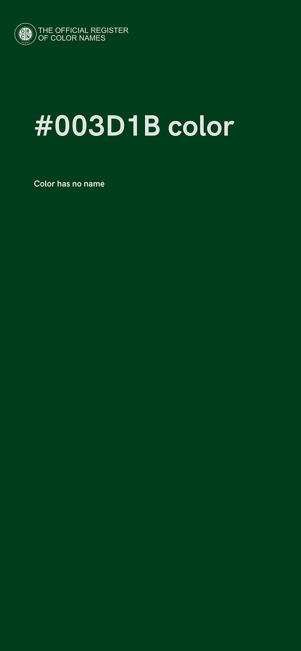 #003D1B color image