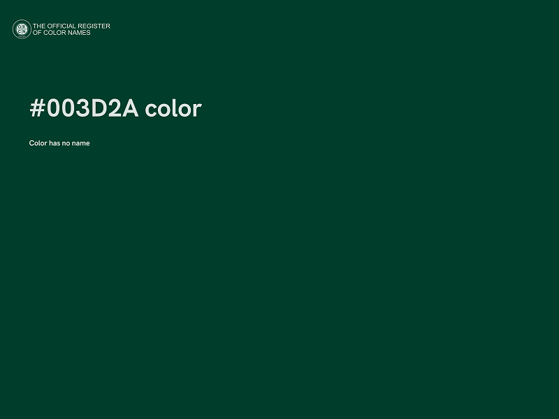 #003D2A color image