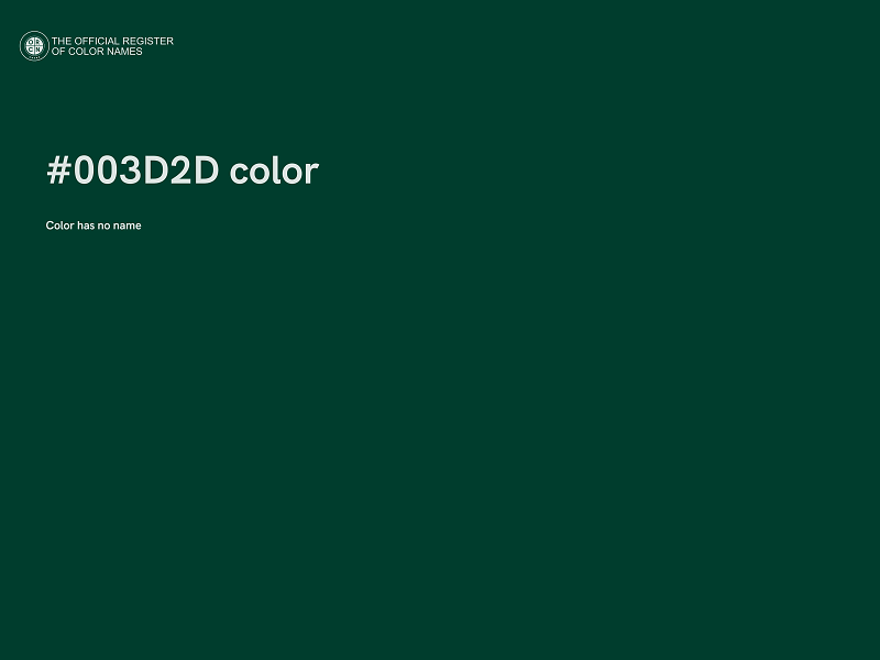 #003D2D color image