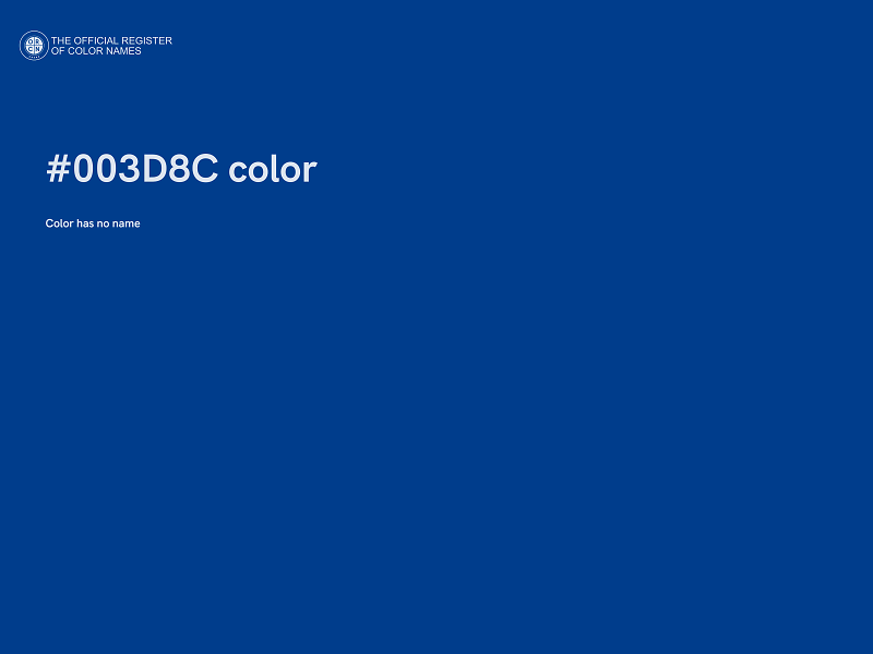 #003D8C color image