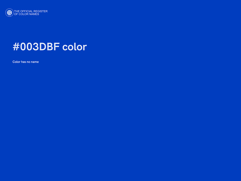 #003DBF color image