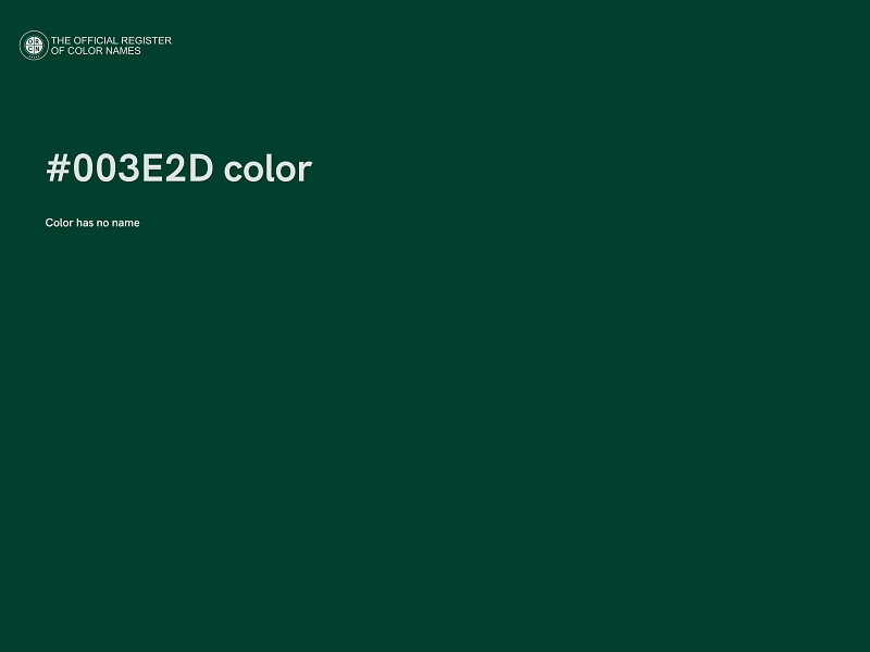 #003E2D color image