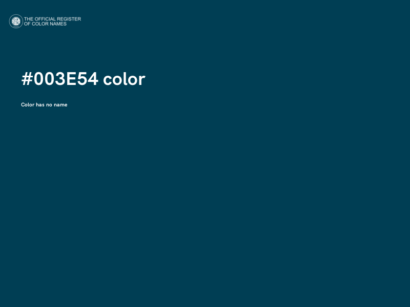 #003E54 color image