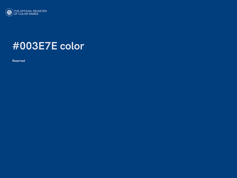 #003E7E color image