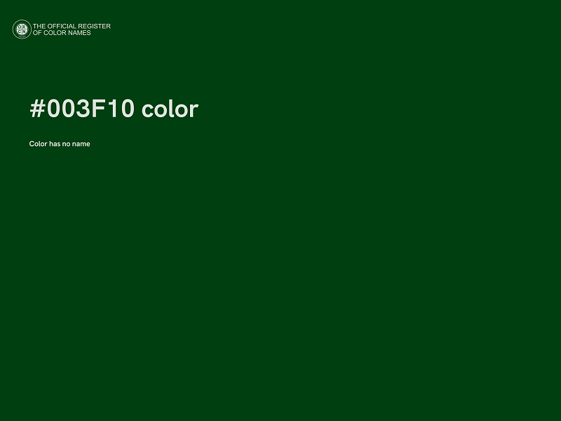 #003F10 color image