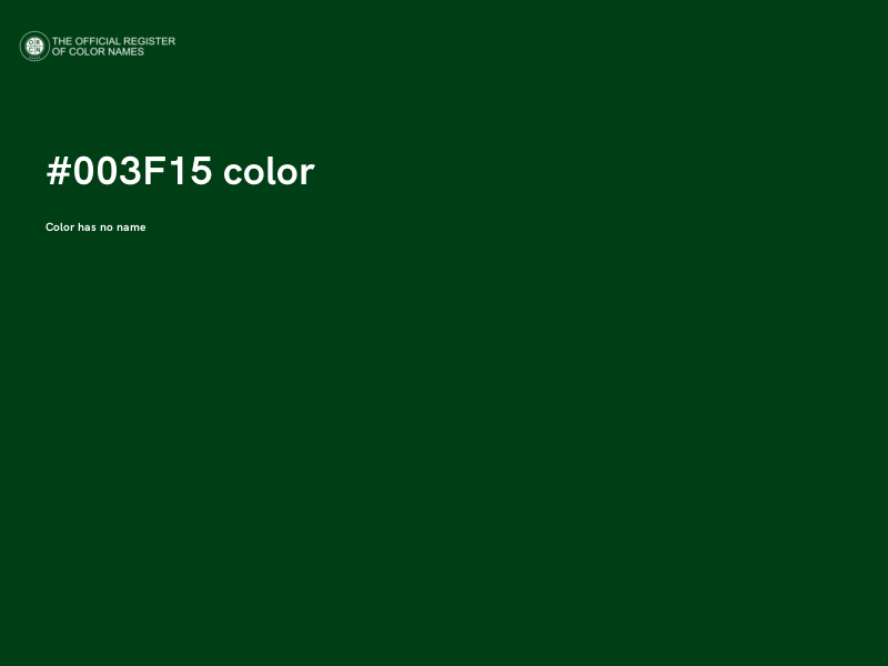 #003F15 color image
