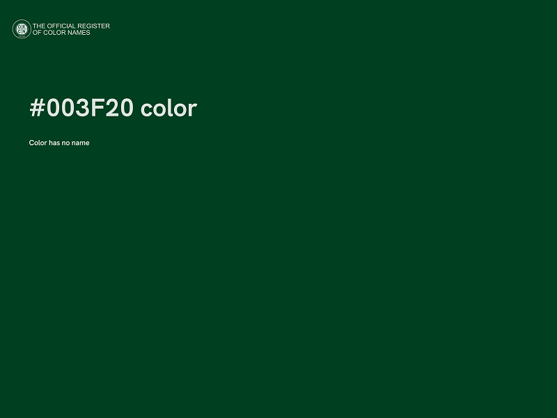 #003F20 color image