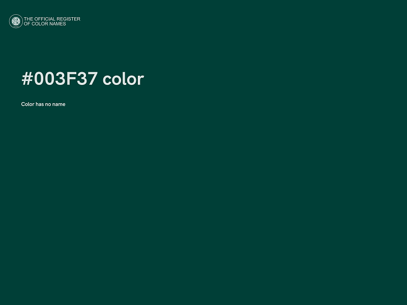 #003F37 color image