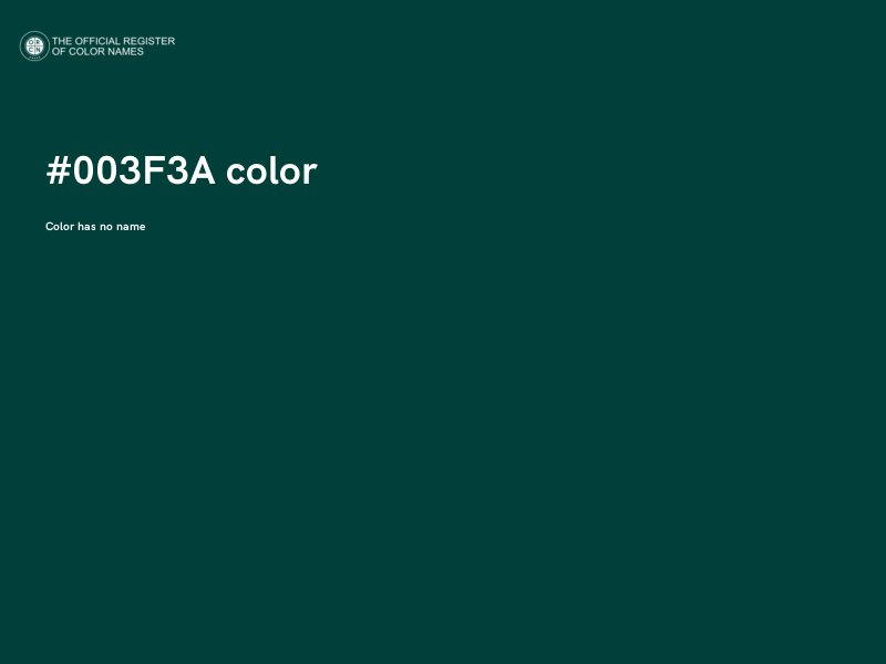 #003F3A color image