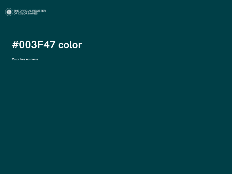 #003F47 color image