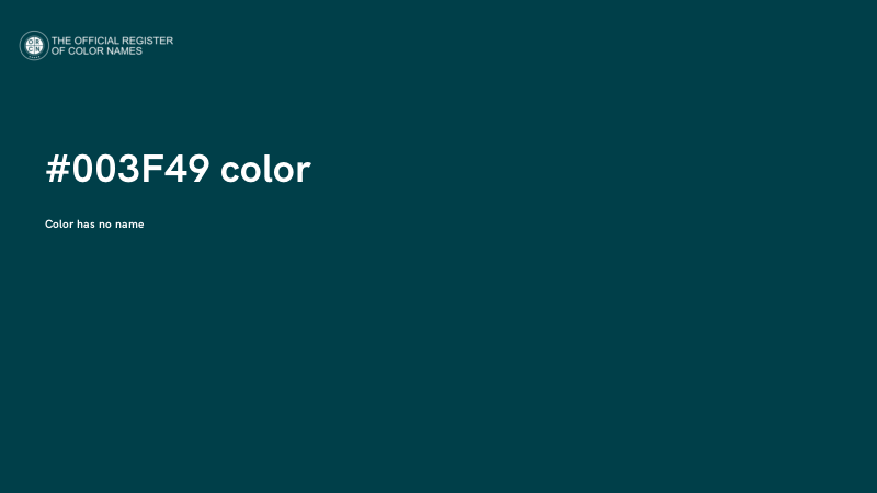 #003F49 color image