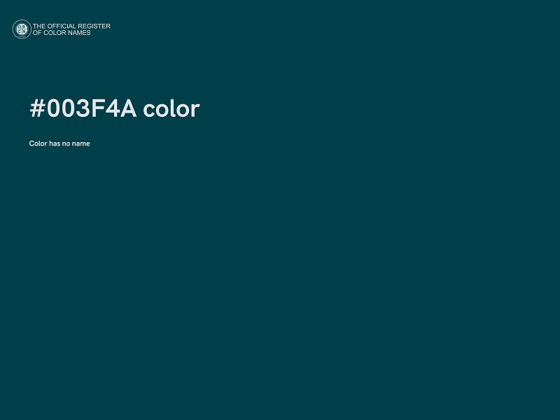 #003F4A color image