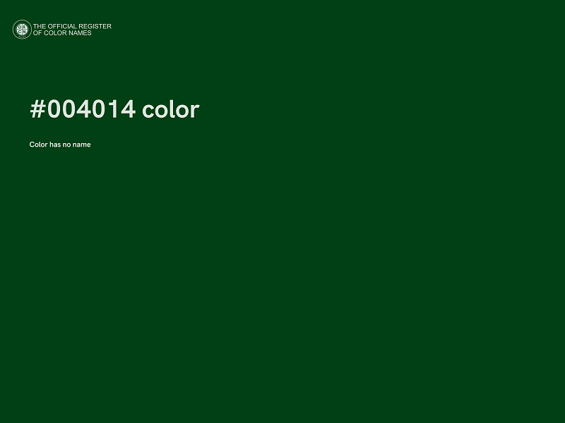 #004014 color image