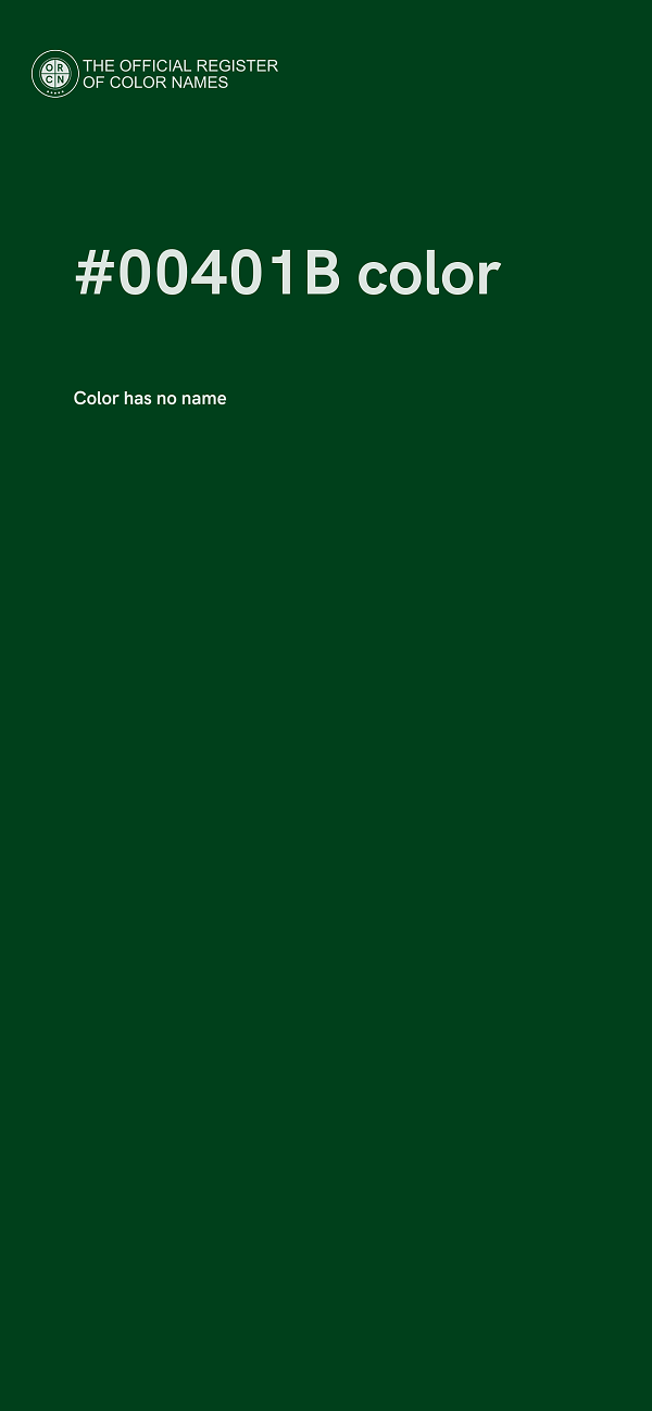 #00401B color image
