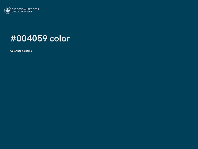 #004059 color image