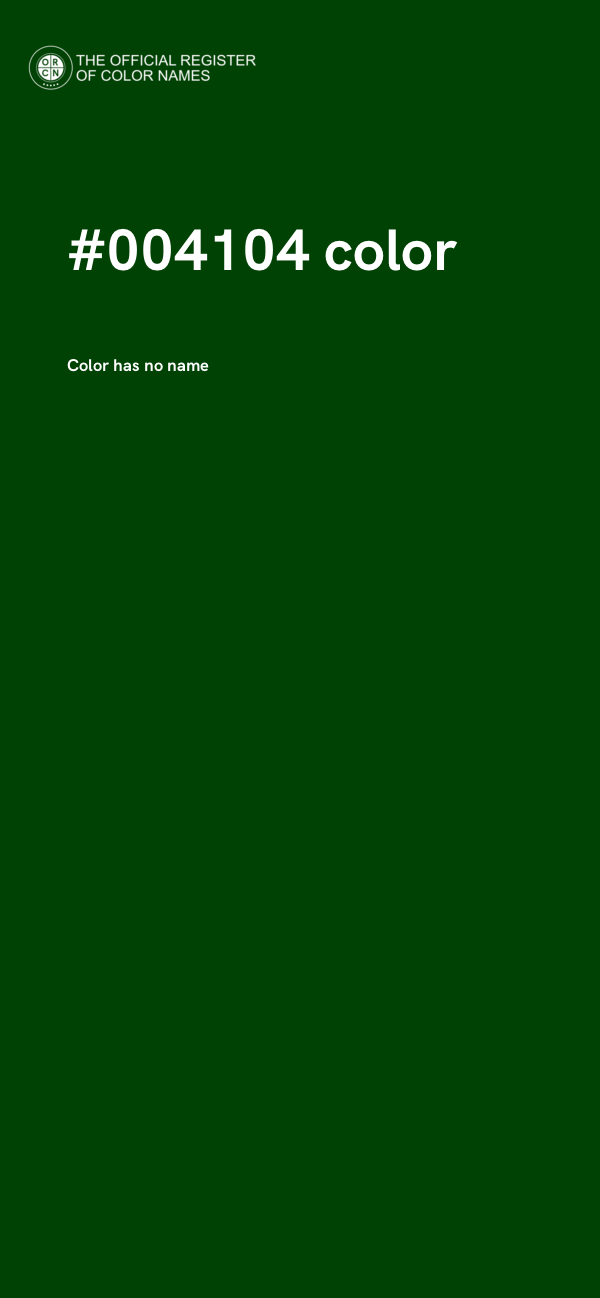 #004104 color image