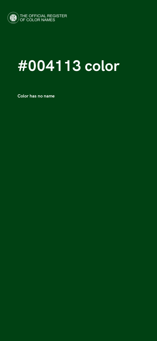 #004113 color image