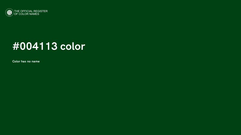 #004113 color image