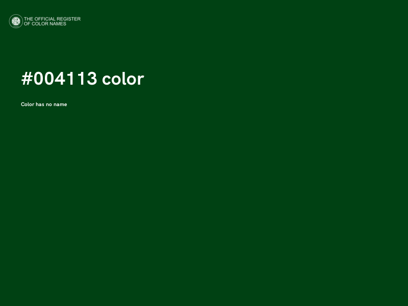 #004113 color image