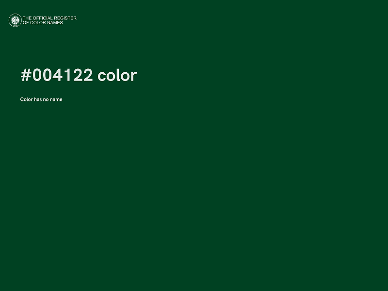 #004122 color image