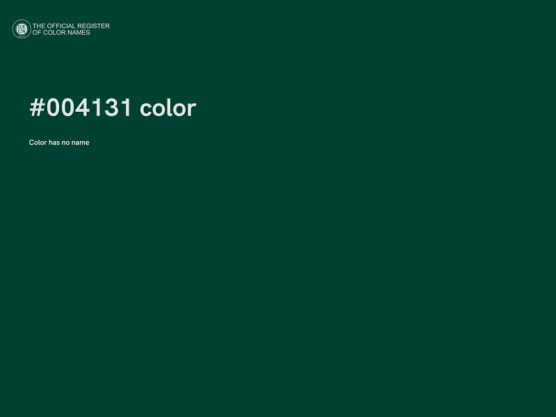 #004131 color image